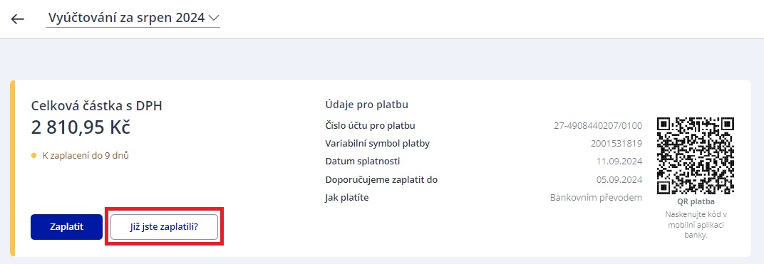 Již jste zaplatili?