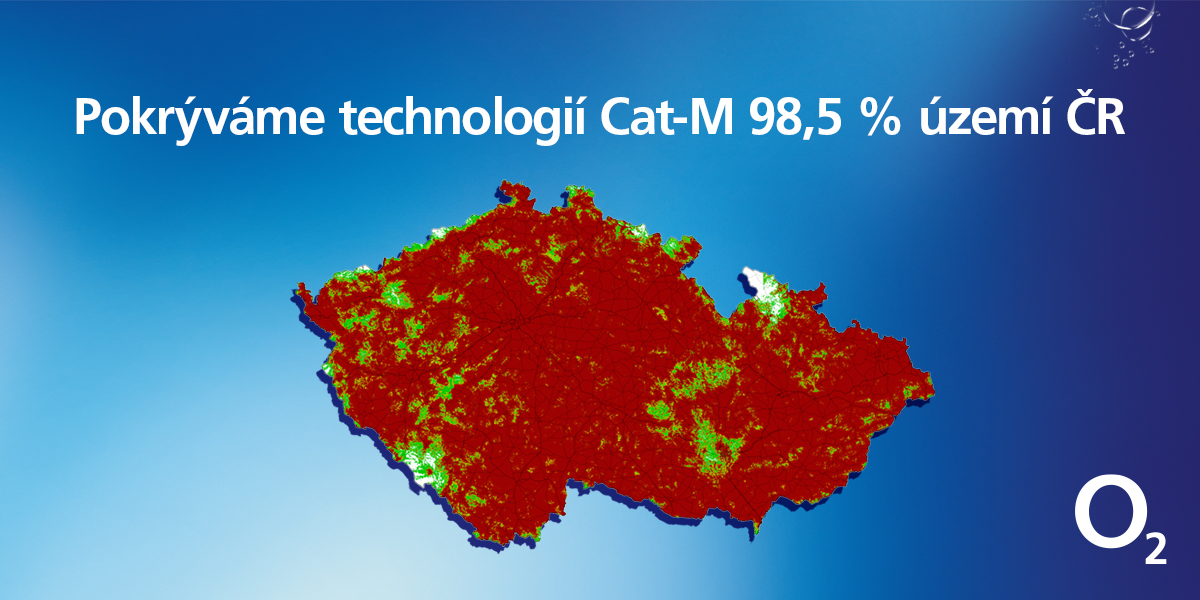 Mapa pokrytí Cat-M